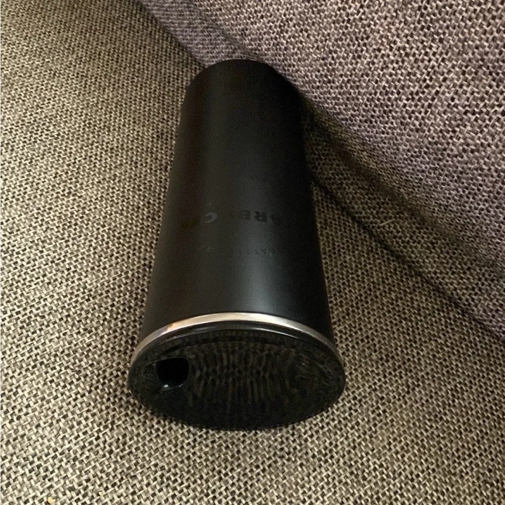 Starbucks travel cup black matte stainless steel 16 ounce